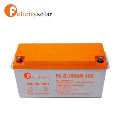 Felicity 12Volts Solar Deep Cycle GEL Battery For Solar System (1 Year Manufacture Warranty)