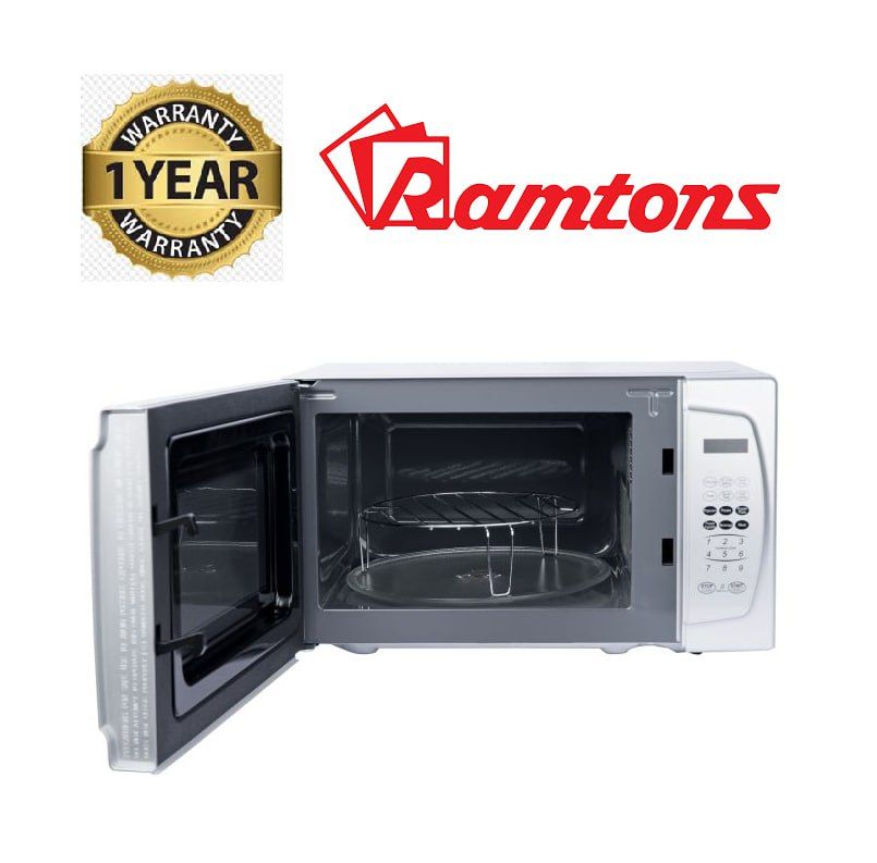 Ramtons 20 Ltrs Microwave + GRILL Silver with 1 Year Warranty