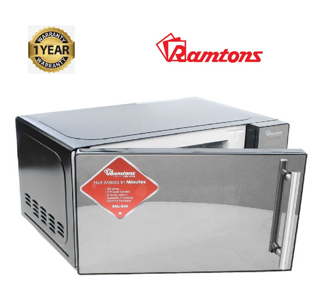 Ramtons 20 Liters Digital Microwave Glass Door