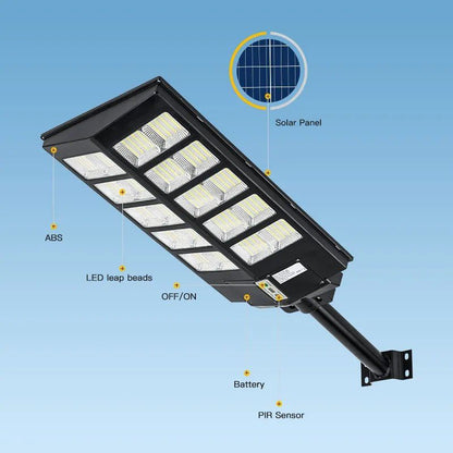 Remote Control LED Solar Street Light for Outdoor Use