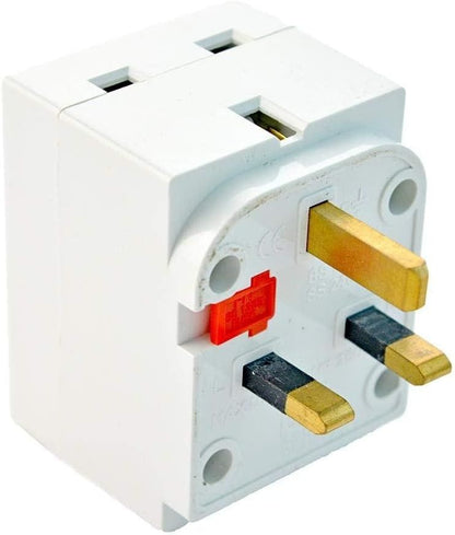 3 Way Socket Multi Plug Fused adapter UK Mains 13 AMP 240V AC/DC 3 Socket