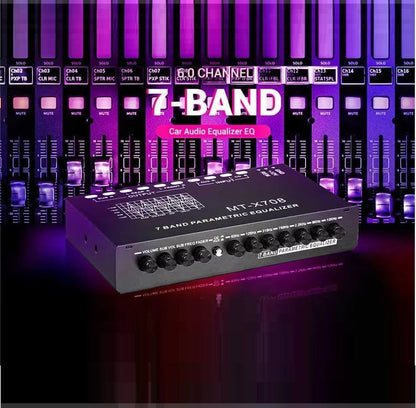 Professional 7 Band Car Audio Tuning Amplifier Parametric Equalizer
