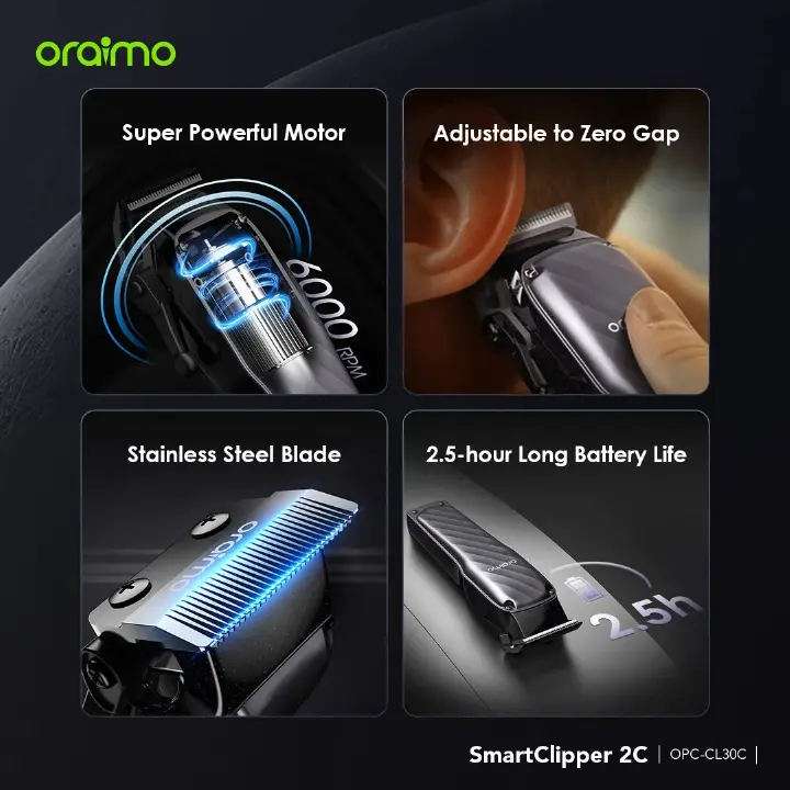 oraimo SmartClipper 2C Professional Hair Clipper
