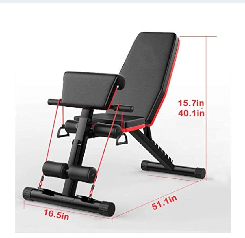 Adjustable Weight, Exercise & Workout Bench Press upto 800lbs for Home Gym Strength Training Full Body Workout