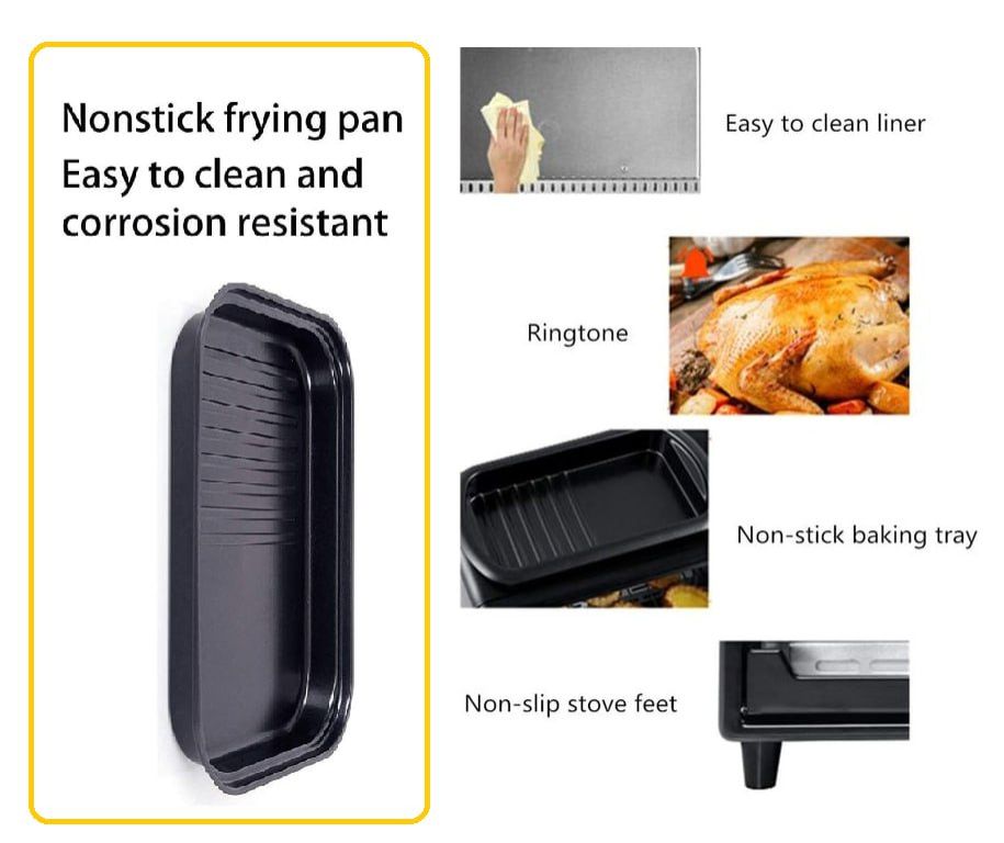 Sokany 3 IN 1 Electric Machine Breakfast Maker; Toaster, Oven, Coffee Maker