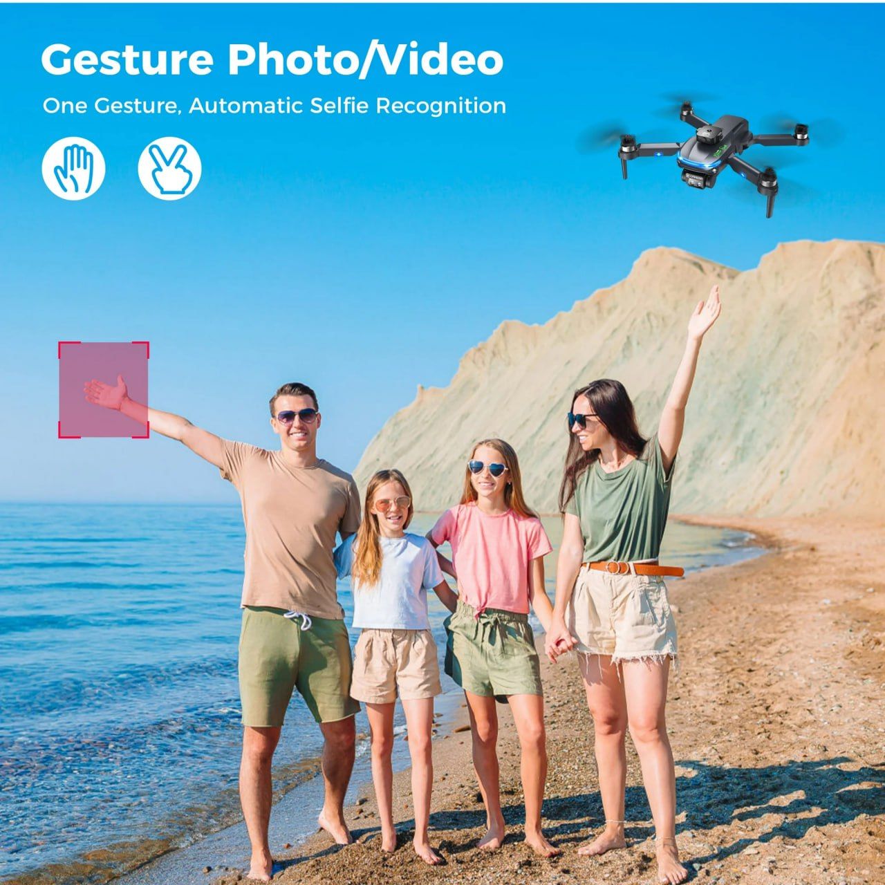 S118 Drone - Foldable RC Quadcopter with Brushless Motor and HD Camera | Aerial Photography Four Axis Aircraft Toy for Beginners, Kids & Outdoor