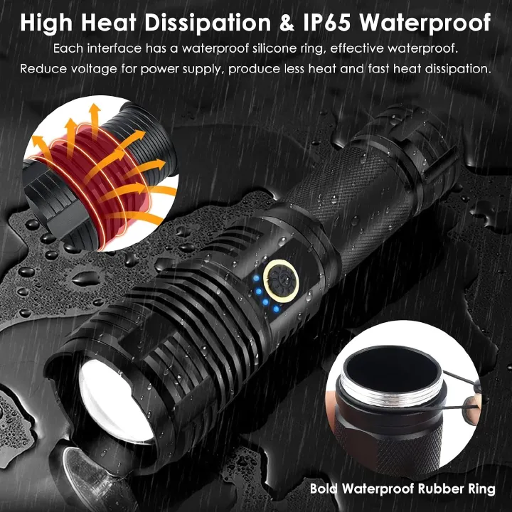Rechargeable High Lumens LED Super Bright Waterproof Spotlight Floodlight