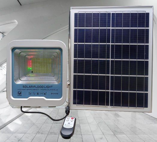 Solarmax Solar Powered Flood Lights, IP66 Waterproof, With Remote Control