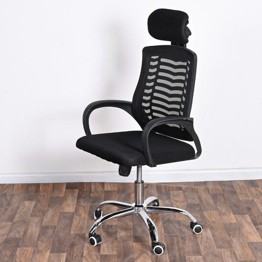 Highback Mesh Office Orthopedic Chair With Adjujstable Headrest