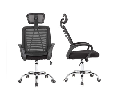 Highback Mesh Office Orthopedic Chair With Adjujstable Headrest