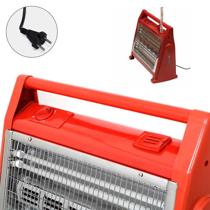 Quartz 800 - 1600 Watts Infrared Electric Quartz Room Heater With 4 Heating Elements And Humidifier