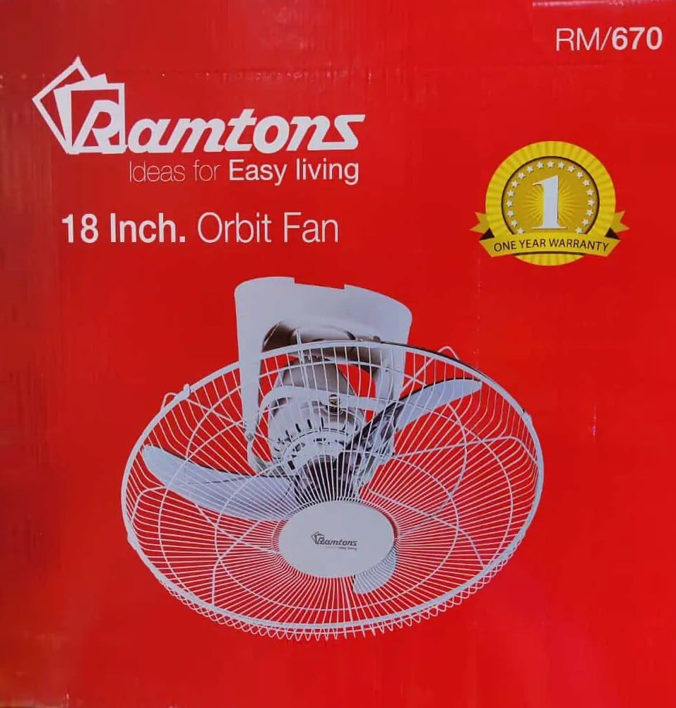 Ramtons Ceiling Orbit Fan 18 inch with 1 Year Warranty