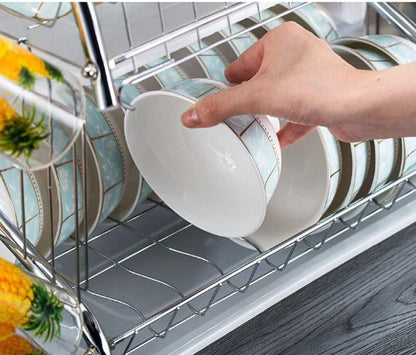 Durable Kitchen Drainer Rack Multifunctional Dish Rack for Plates, Cups, and Cutlery