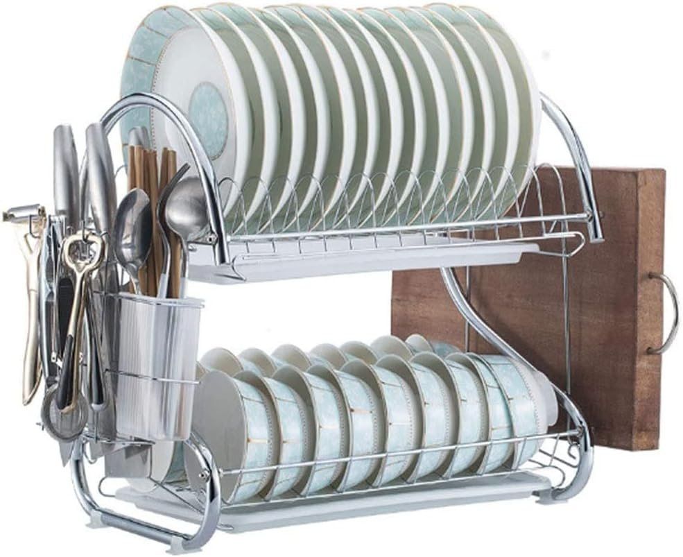 Durable Kitchen Drainer Rack Multifunctional Dish Rack for Plates, Cups, and Cutlery