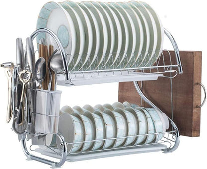 Durable Kitchen Drainer Rack Multifunctional Dish Rack for Plates, Cups, and Cutlery