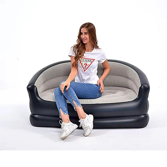 Inflatable 2 Seater Sofa Couch with Comfort Flocked Surface