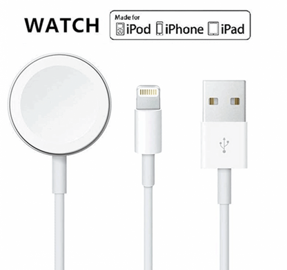 Wireless Magnetic Fast Charger for Apple Watch 3 Ft Cable for Series 7 to 1