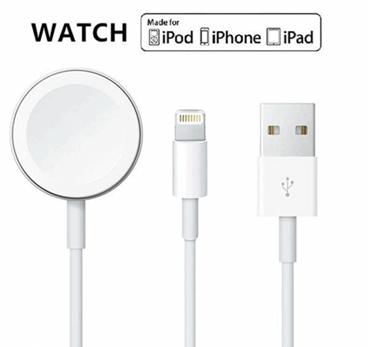 Wireless Magnetic Fast Charger for Apple Watch 3 Ft Cable for Series 7 to 1