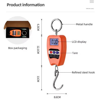 Digital weighing machine 200Kgs Digital hanging Weight Scale Industrial Heavy Duty with Batteries for Farm, Hunting, Bow Draw Weight, Big Fish & Hoyer Lift with Accurate Sensor Digital