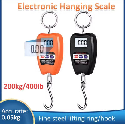 Digital weighing machine 200Kgs Digital hanging Weight Scale Industrial Heavy Duty with Batteries for Farm, Hunting, Bow Draw Weight, Big Fish & Hoyer Lift with Accurate Sensor Digital