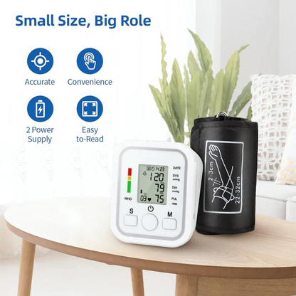 Upper Arm Blood Pressure Monitor Machine for Home Use