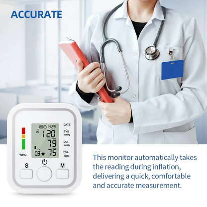 Upper Arm Blood Pressure Monitor Machine for Home Use