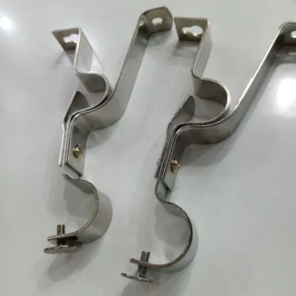 Extendable Window & Door Curtain Rods Double + Holders & Screws