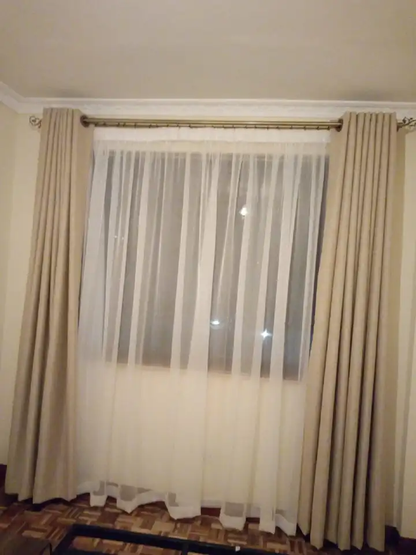 Extendable Window & Door Curtain Rods Double + Holders & Screws