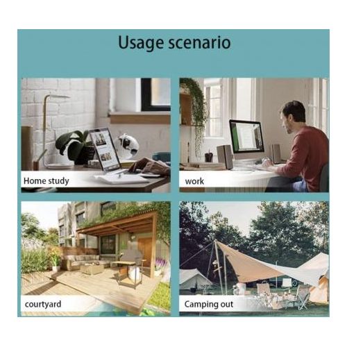 6-Inch Rechargeable Table Fan with Portable Solar Panel