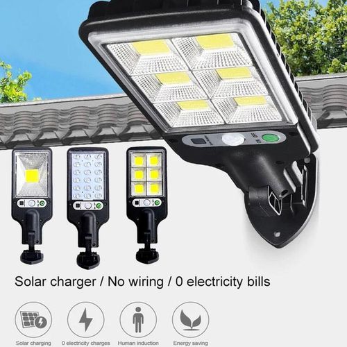 LED Solar Light Motion Sensor 3 Mode Flood Lamp Outdoor Wall Street Lamp