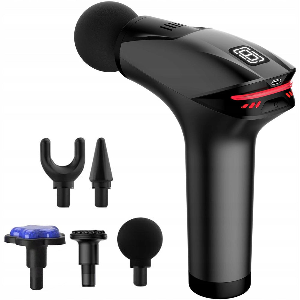 Massage Gun Professional Deep Muscle Massager, 8 Speeds, 5 Heads