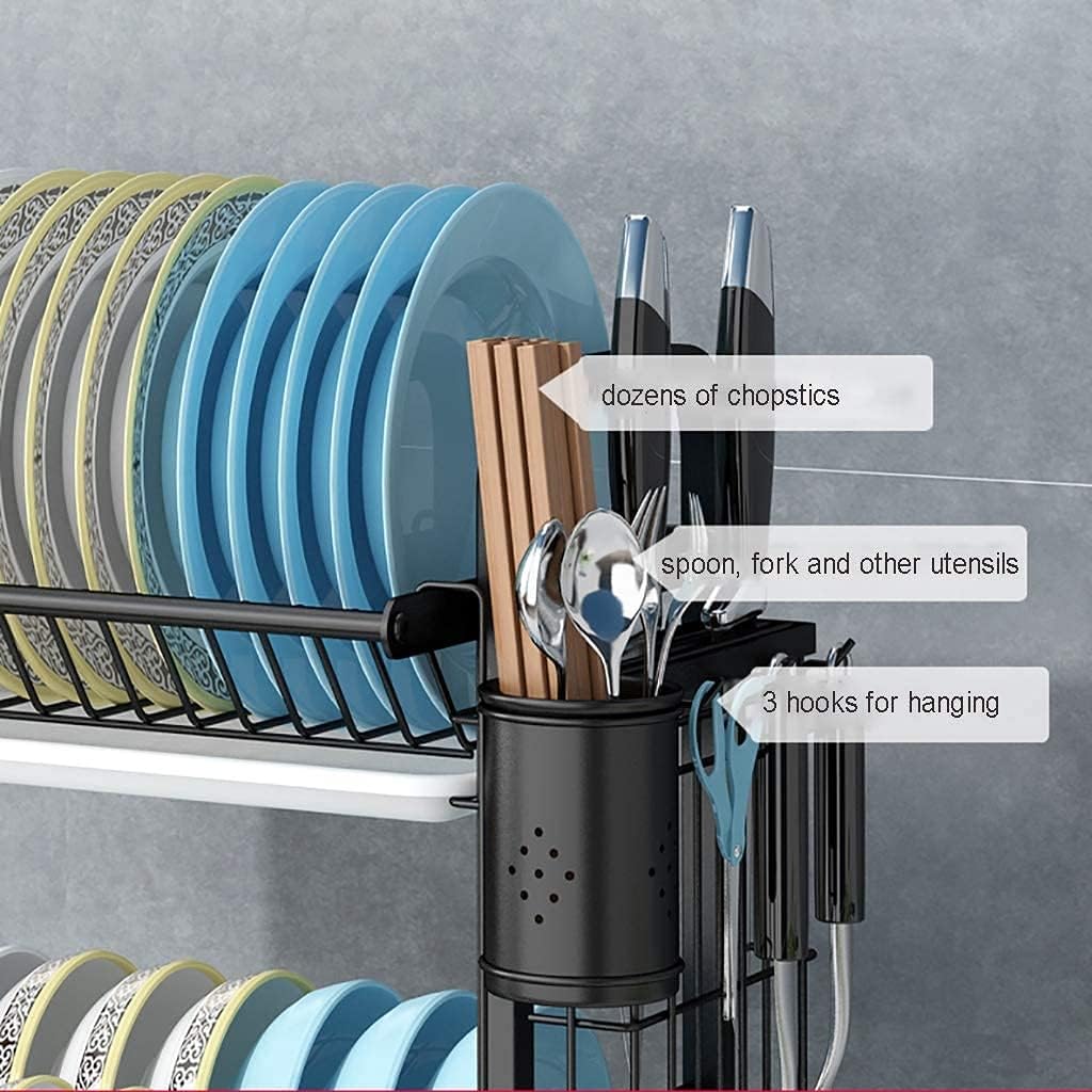 Metal Dish Drainer and Organizer Dish Rack with Stylish and Rustproof Design – The Perfect Solution for Modern Kitchen