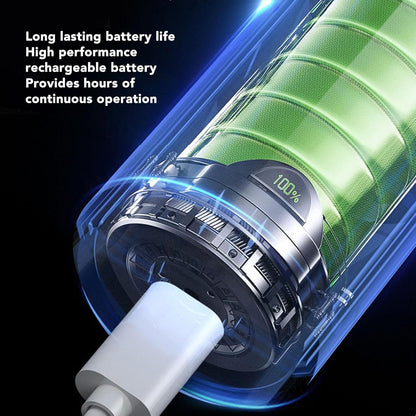 UHF 2PC Set Wireless Dual Handheld Dynamic Microphone with Rechargeable Receiver for Wedding Party Speech Church or Karaoke