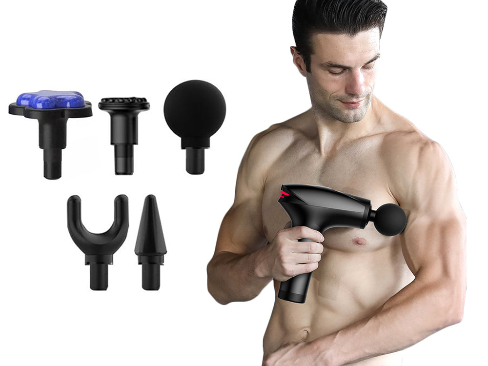 Massage Gun Professional Deep Muscle Massager, 8 Speeds, 5 Heads