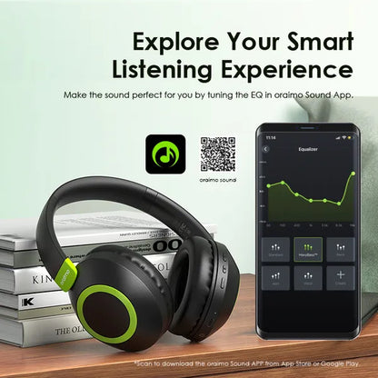 oraimo BoomPop 2 ENC Over-Ear Wireless Headphones