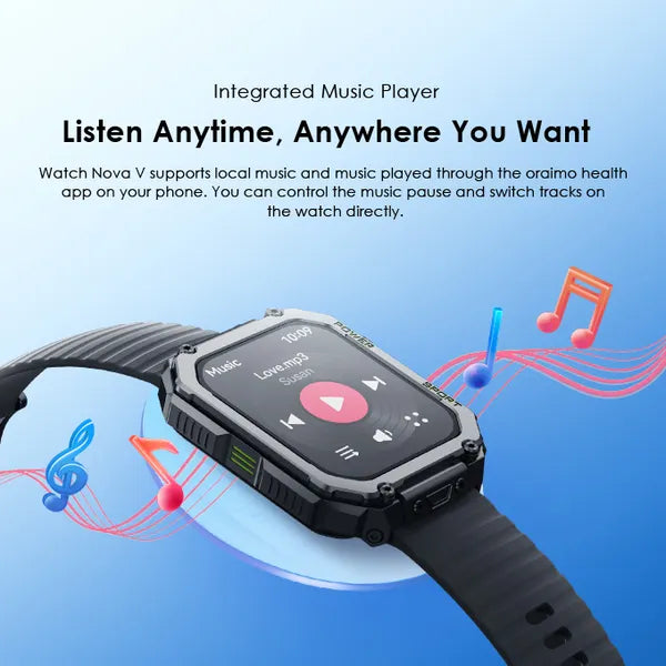 oraimo Watch Nova V 2.01" HD Video Watch Faces Smart Watch