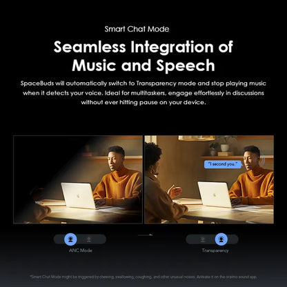 oraimo SpaceBuds Hybrid ANC True Wireless Earbuds Customized Voice Prompt