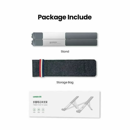 UGREEN Adjustable Multi-Functional Laptop, Tablet, Phone and Book Aluminium Stand (LP451)