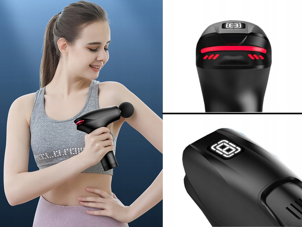 Massage Gun Professional Deep Muscle Massager, 8 Speeds, 5 Heads