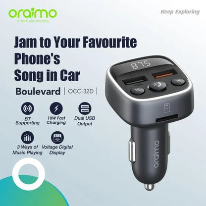 oraimo Boulevard 18W Super Fast Car Charger