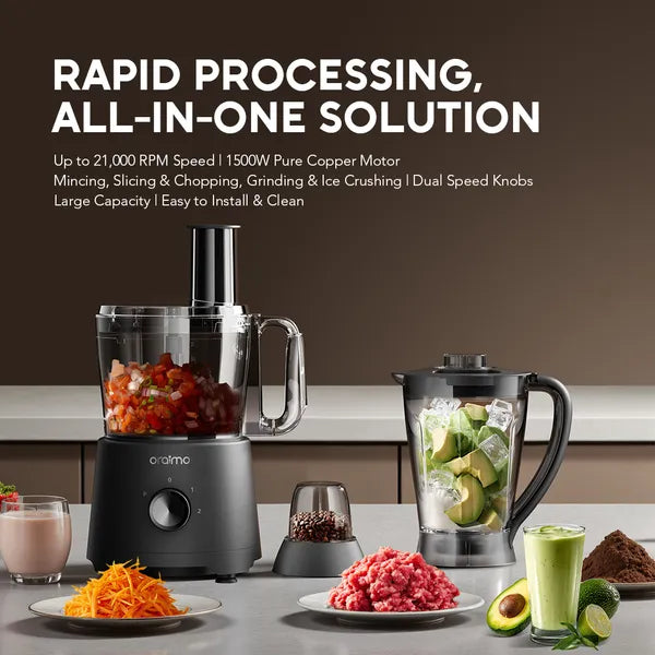 oraimo OmniBlend 1500W 4-In-1 Multifunctional Blender