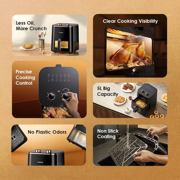oraimo SmartAirFryer 1500W Cooking Visible Smart Air Fryer