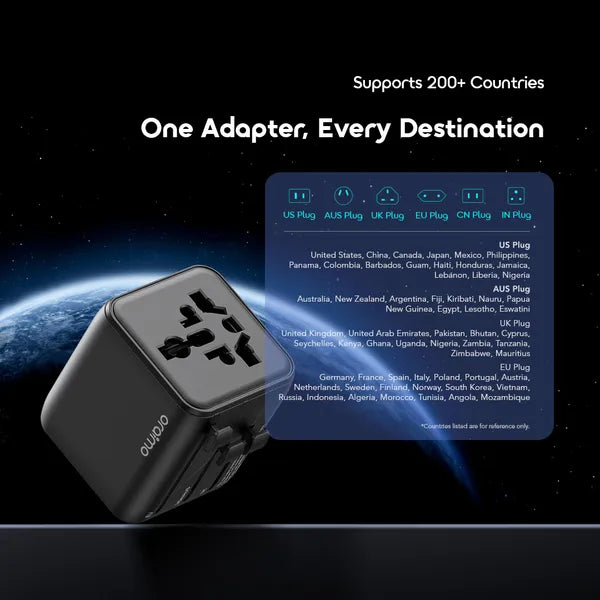 oraimo PowerOmni 2500W Multi-Plug Travel Converter Adapter Charger