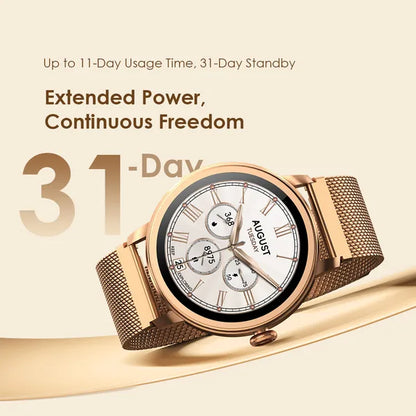 oraimo Watch Muse 1.32” AMOLED IP68 Smart Watch - Rose Gold