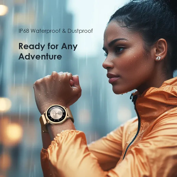 oraimo Watch Muse 1.32” AMOLED IP68 Smart Watch - Rose Gold