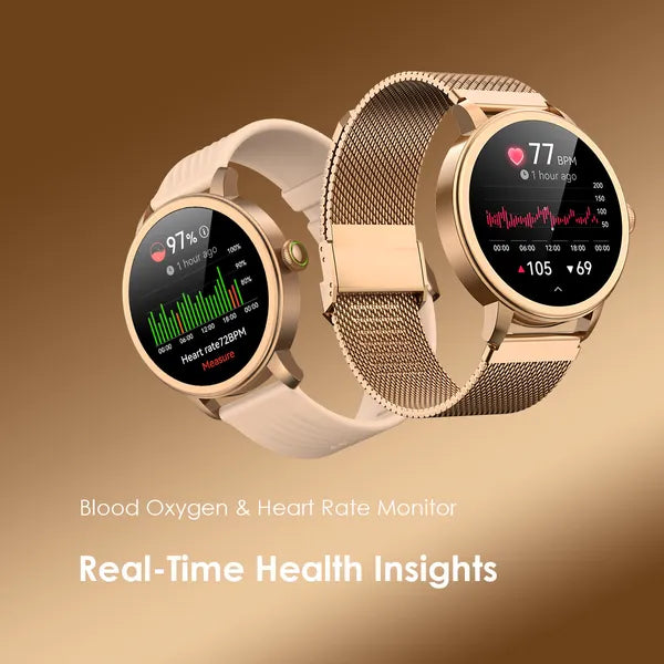 oraimo Watch Muse 1.32” AMOLED IP68 Smart Watch - Rose Gold