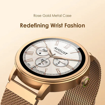 oraimo Watch Muse 1.32” AMOLED IP68 Smart Watch - Rose Gold