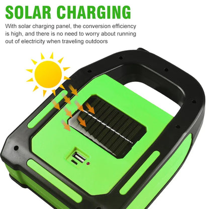 3 IN 1 Solar USB Rechargeable Brightest COB LED Camping Lantern