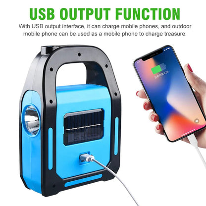 3 IN 1 Solar USB Rechargeable Brightest COB LED Camping Lantern