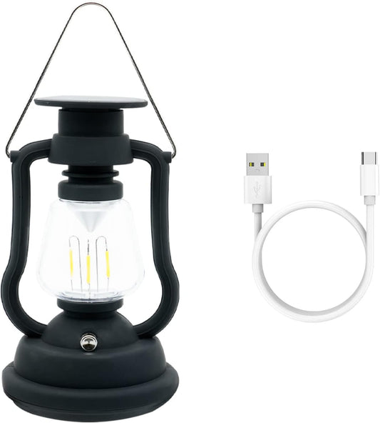 Solar Camping Lantern with Hand Crank for Camping Lights, Waterproof Portable Lamp